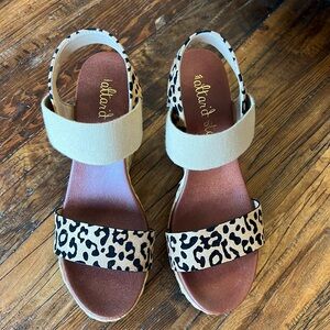 Altar’d State Cheetah Wedges. Size 8.5 - worn maybe 3-4 times.